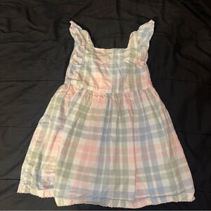 Pastel Plaid Sleeveless Dress